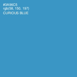 #3A96C5 - Curious Blue Color Image